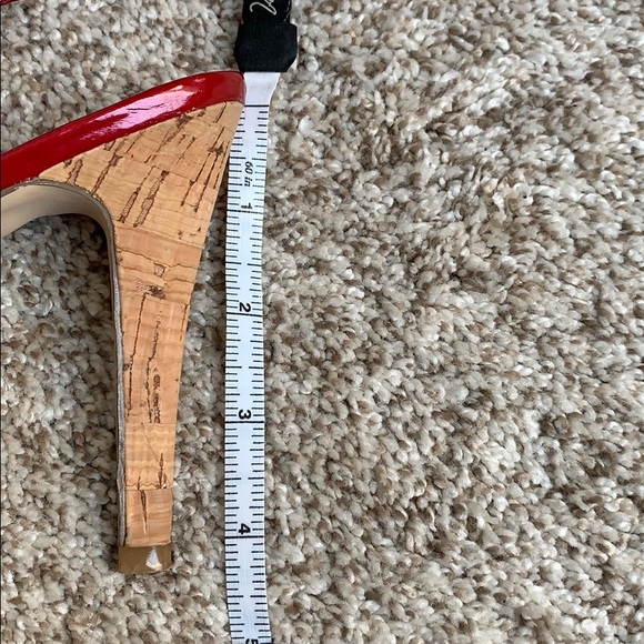🛍 Red Cork Heels - Picture 6 of 6
